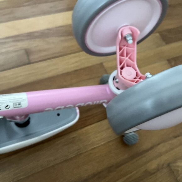 Allobebe Baby Balance Bike Small Toddler Trike 12-36 Months Baby Toddler Pink - Picture 7 of 9